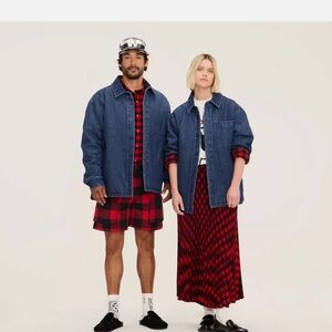 Woolrich denim shacket. Size large. Unisex. NWT